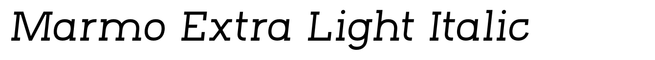 Marmo Extra Light Italic